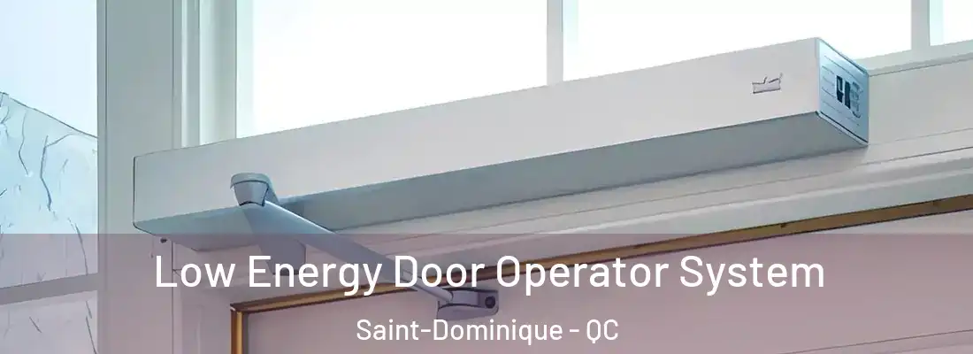 Low Energy Door Operator System Saint-Dominique - QC